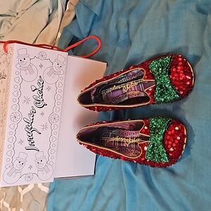 IRREGULAR CHOICE DAZZLING DIVA RED HEELS